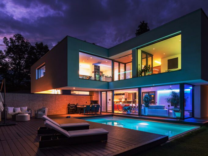 Villa moderne fraîchement construite